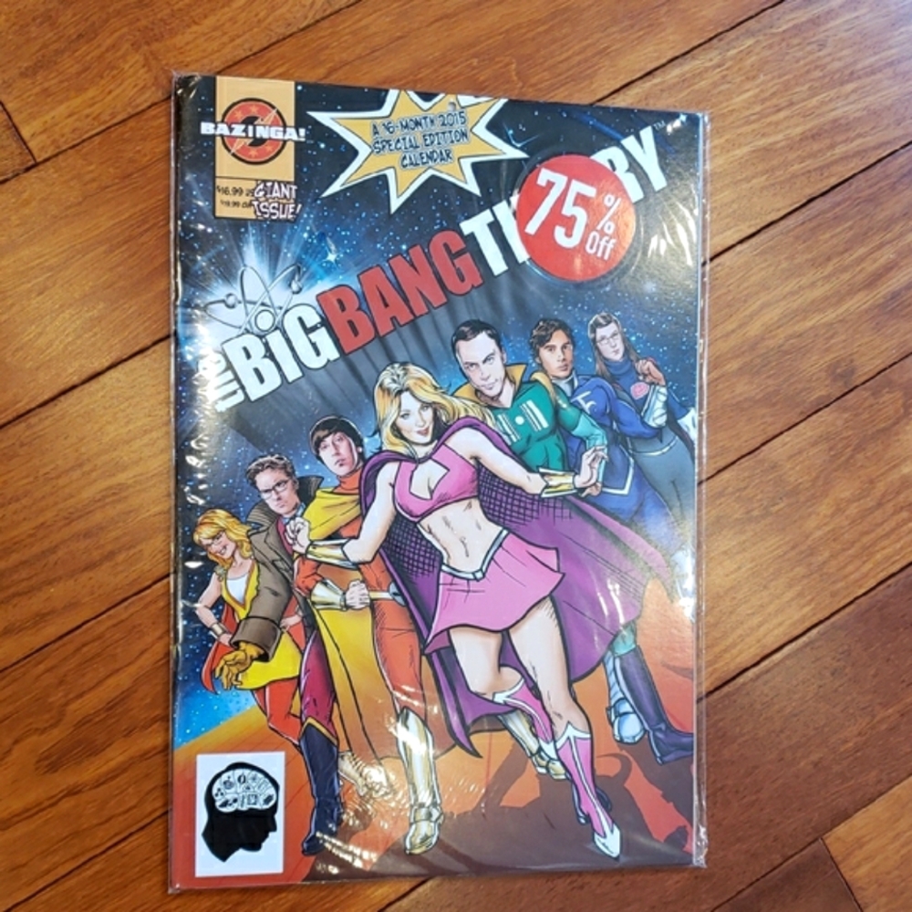 Big Bang Theory 2015 Calendar  16 month  Bazinga